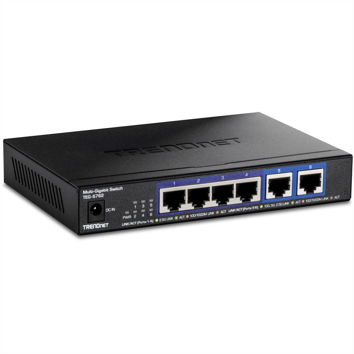 TRENDNET TEG-S762 – Switch – 2× 10G RJ-45, 4× 2,5G RJ-45, Desktop