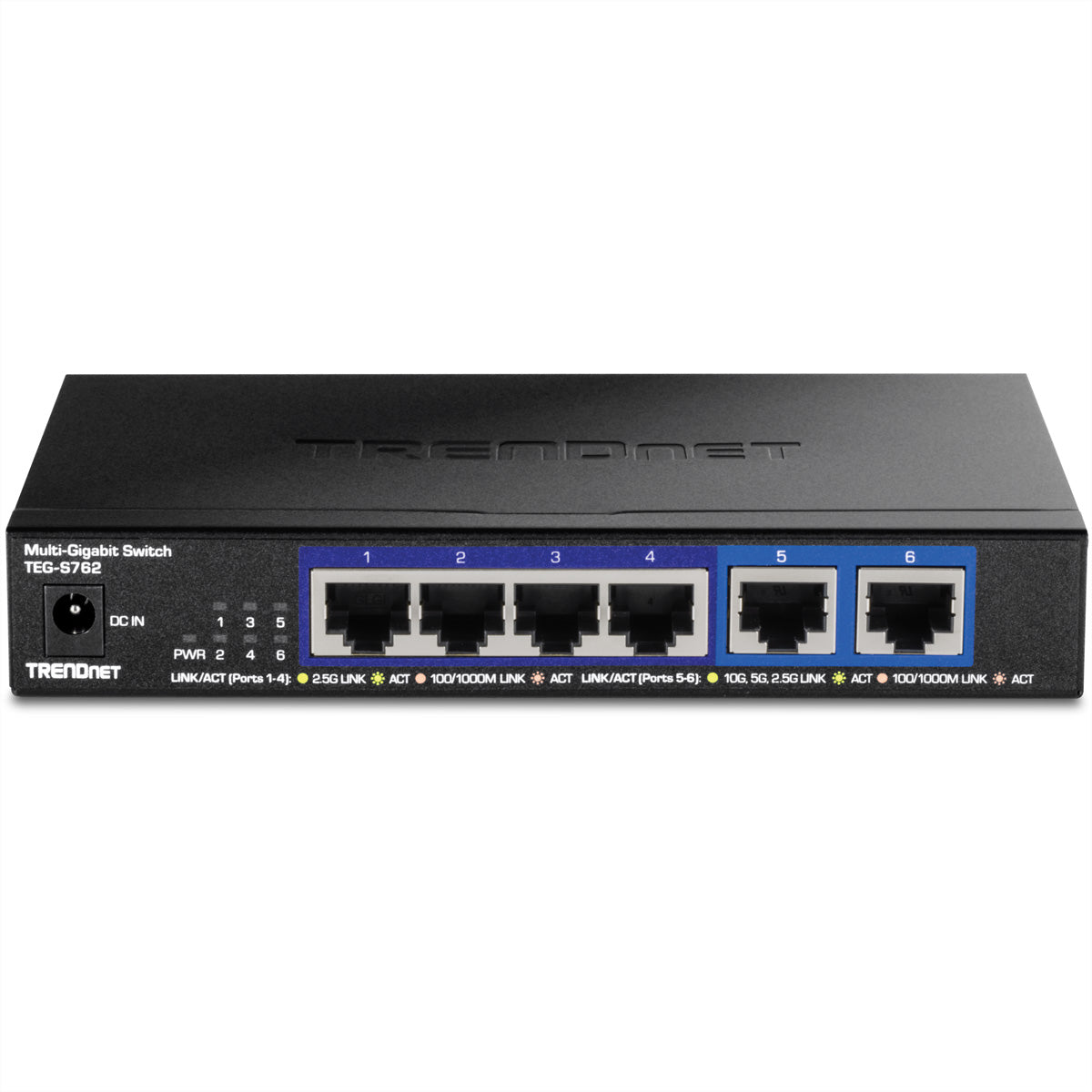TRENDNET TEG-S762 – Switch – 2× 10G RJ-45, 4× 2,5G RJ-45, Desktop
