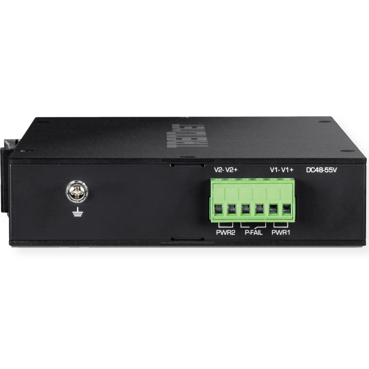 Trendnet TI-PGM541 – Switch – 4× 1G PoE+, 1× SFP, PoE-Budget 120 W, Hutschiene, IP30