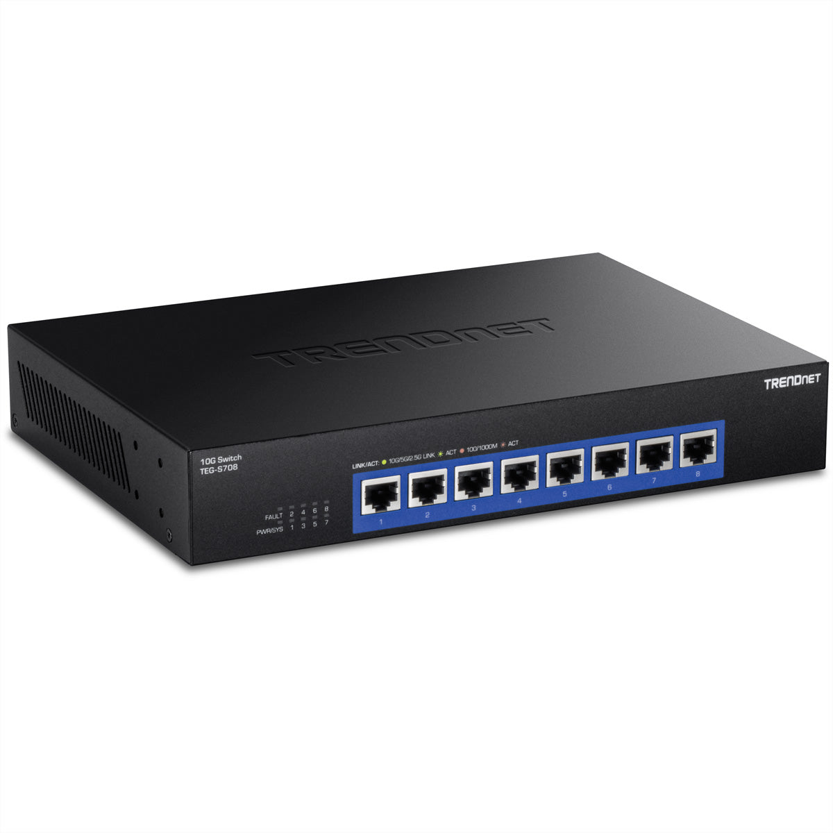 TRENDnet TEG-S708 – Switch – 8× 10G RJ-45, 19"