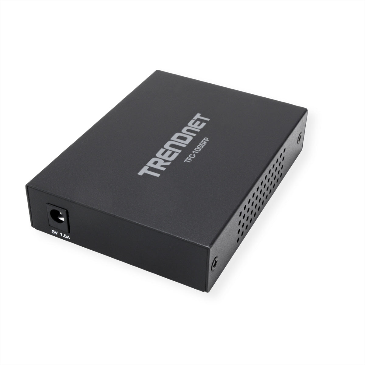 Trendnet TFC-10GSFP – Medienkonverter 10GBASE-T zu SFP+ – 1× 10GBASE-T RJ-45, 1× SFP+, schwarz