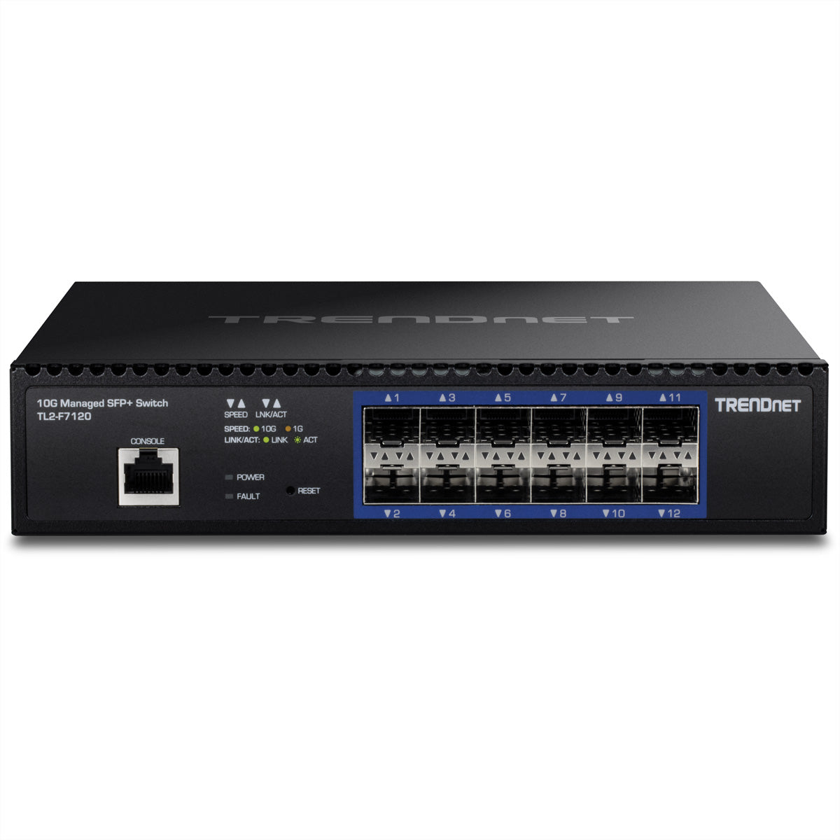 Trendnet TL2-F7120 – Managed Switch – 12×10G SFP+, L2+/L3, 1U