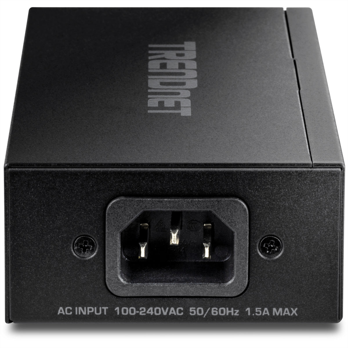 TRENDnet TPE-219GI PoE-Injektor – 2,5 Gbit/s, PoE++ (90 W), 2× RJ-45 (1× PoE), IEEE 802.3bt, Schwarz