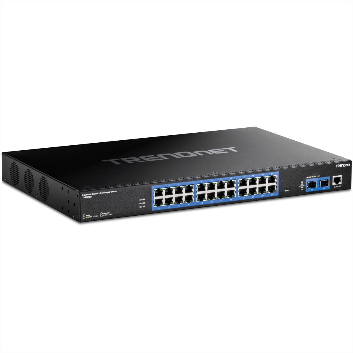 TRENDnet TI-RG262i – Managed L2 Switch – 24× 1G, 2× SFP, 19", 1U
