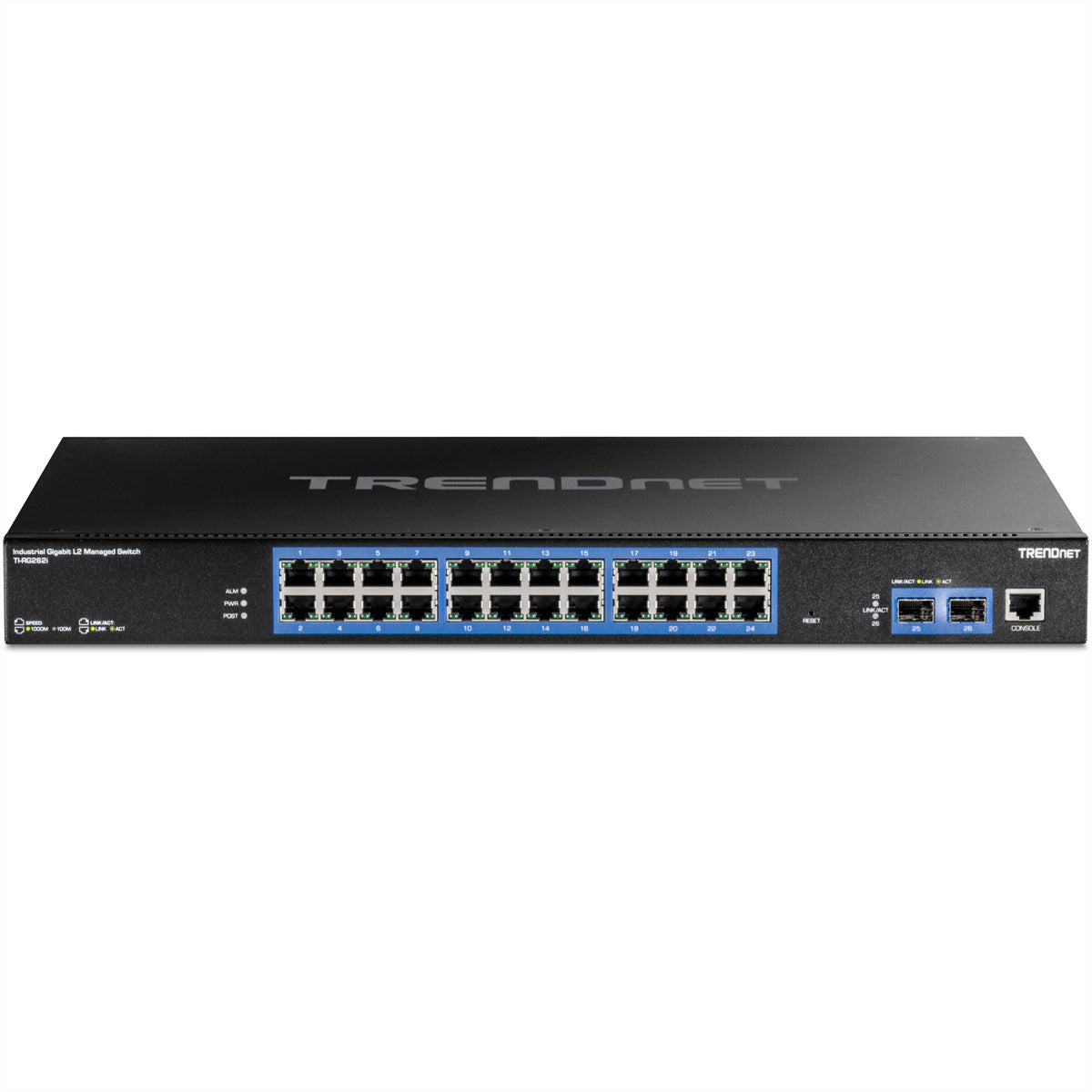 TRENDnet TI-RG262i – Managed L2 Switch – 24× 1G, 2× SFP, 19", 1U