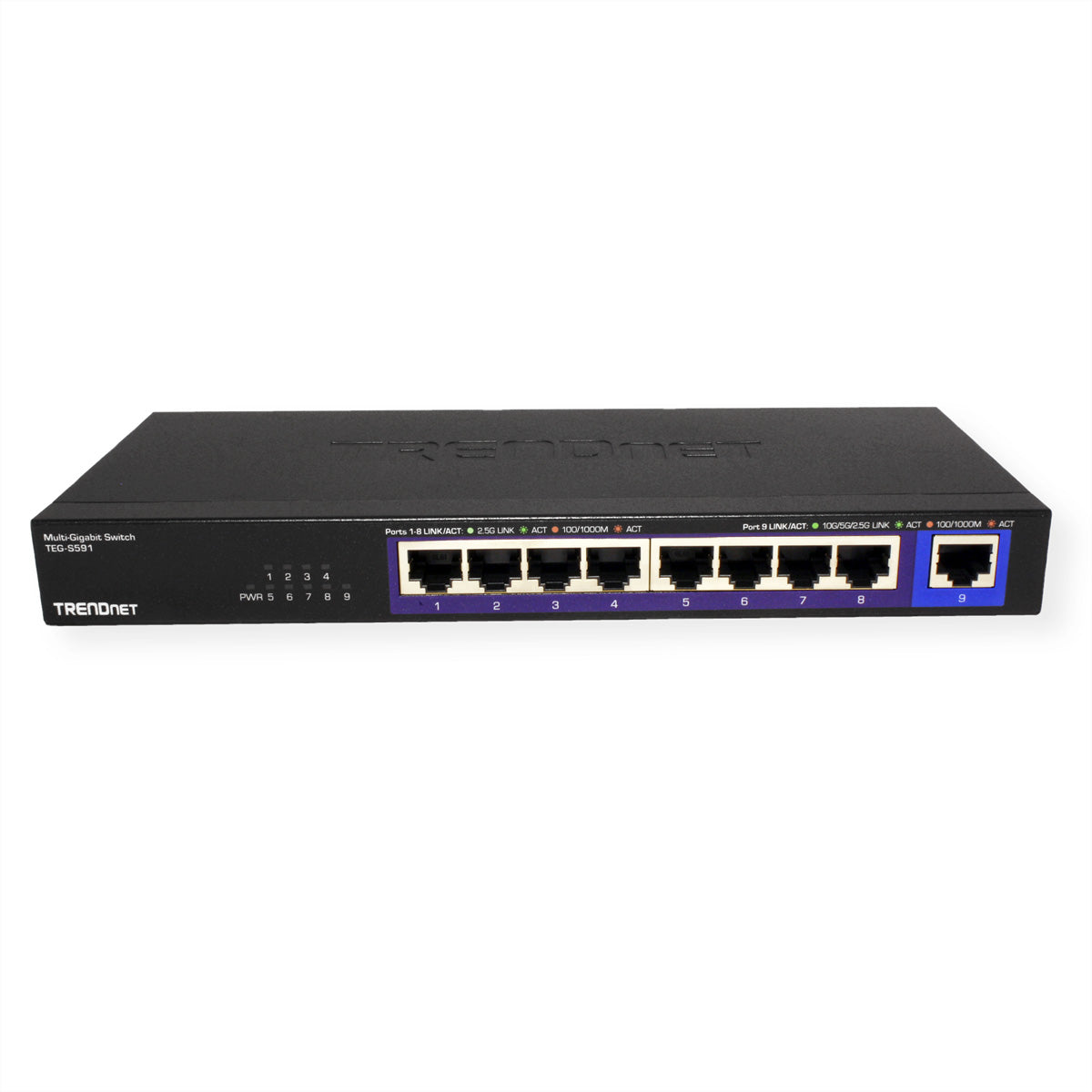Trendnet TEG-S591 – Unmanaged Switch – 8× 2,5G + 1× 10G, Desktop