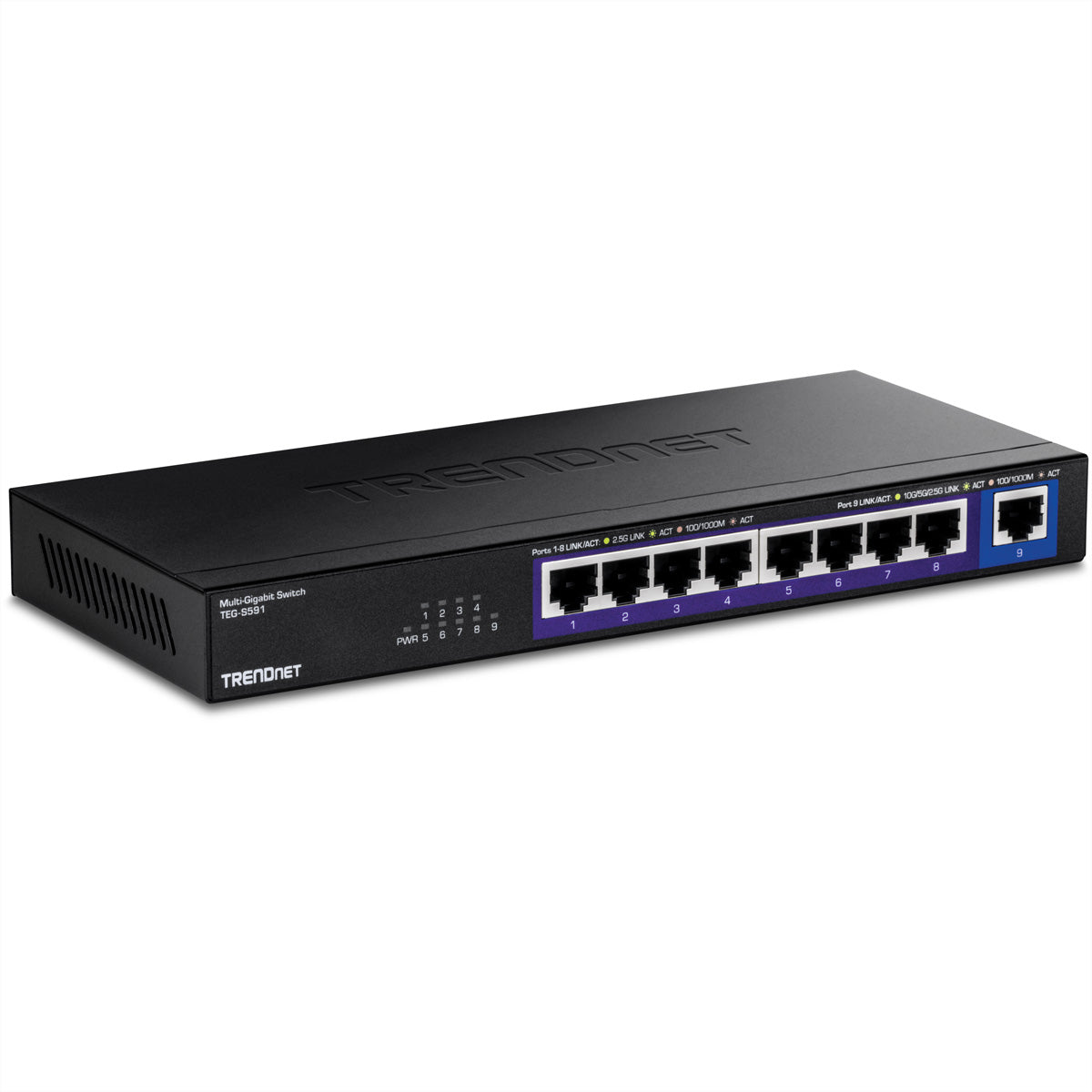 Trendnet TEG-S591 – Unmanaged Switch – 8× 2,5G + 1× 10G, Desktop