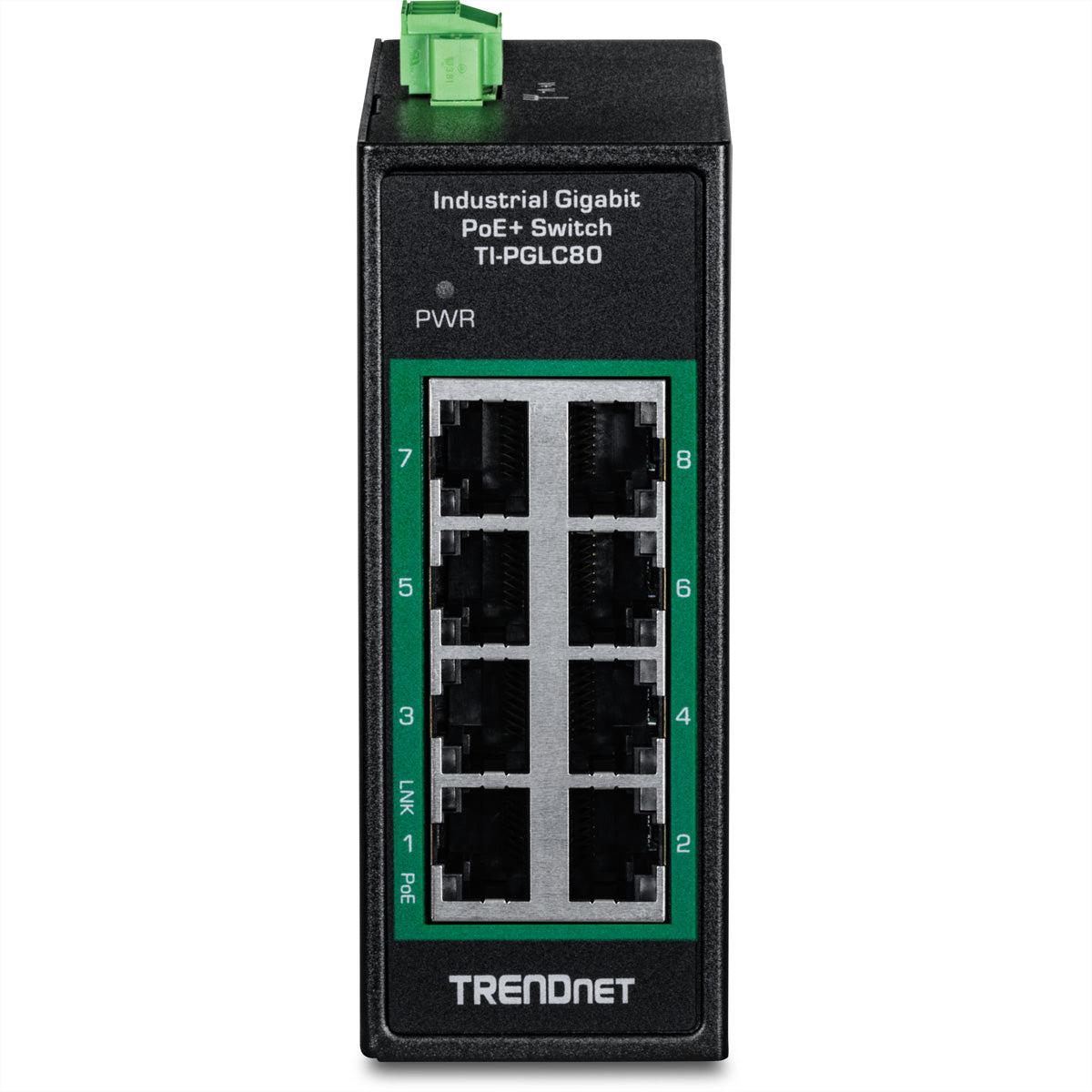 TRENDnet TI-PGLC80 – Netzwerkswitch – 8×GbE, PoE+ 200 W, DIN-Schiene
