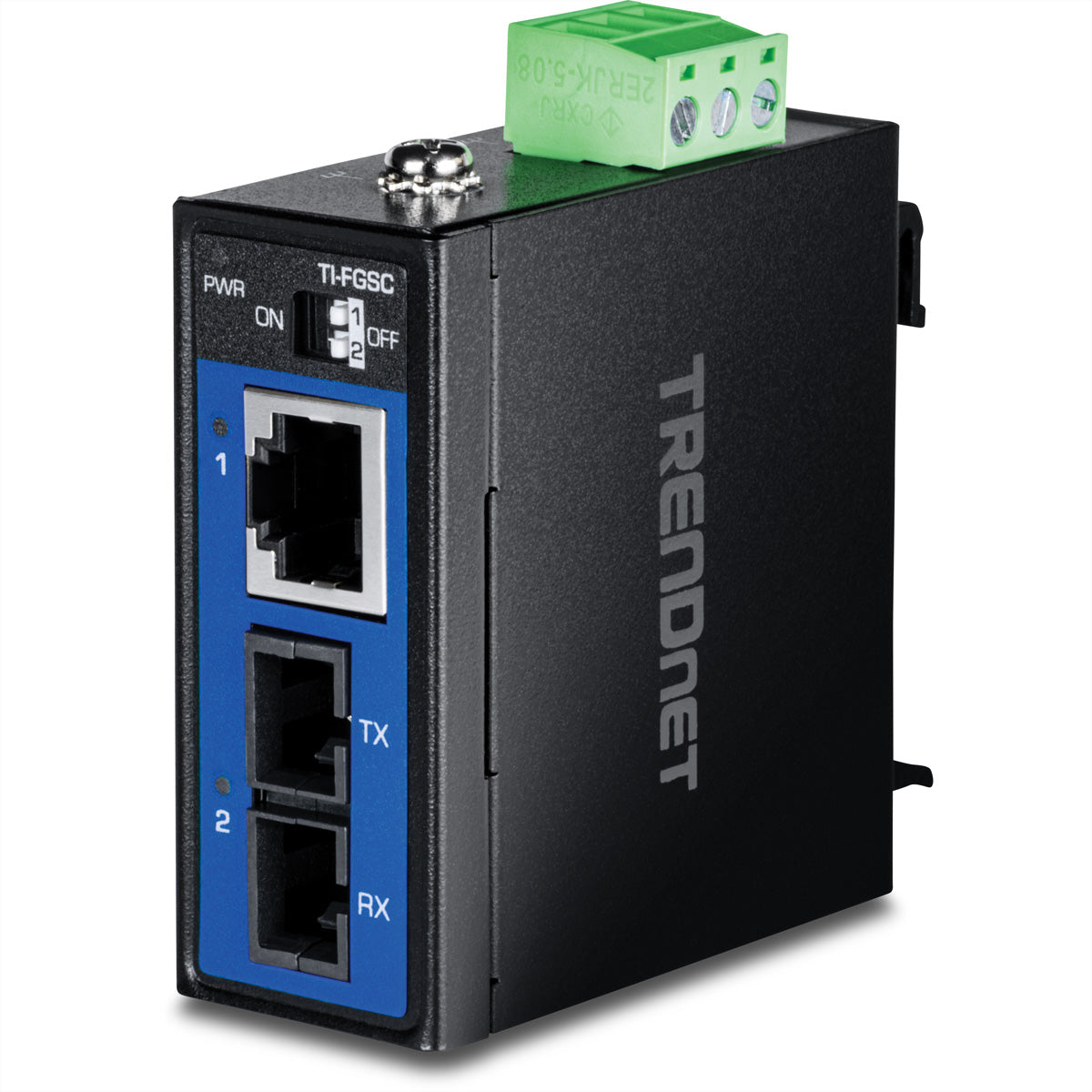 TRENDnet TI-FGSC Medienkonverter SC zu RJ-45 – Gigabit, 1000BASE-LX 1310 nm, Multimode, bis 1 km