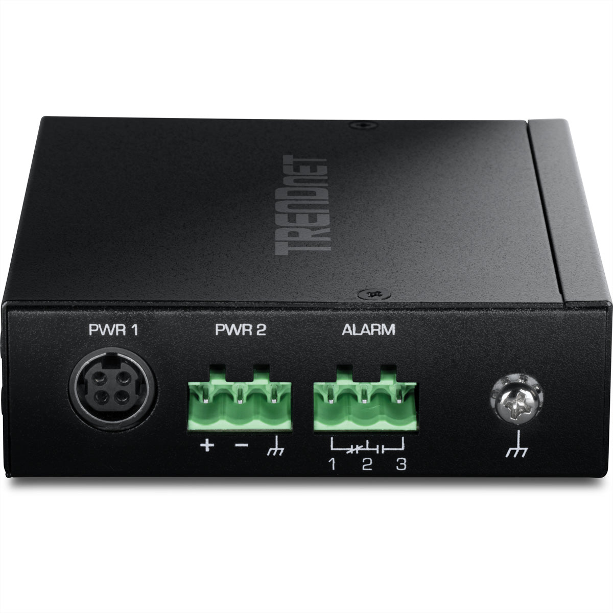 TRENDnet TI-F711SFP – Industrieller 10G SFP+ Medienkonverter – 1× 10G RJ-45, 1× SFP+, IP50, Hutschiene