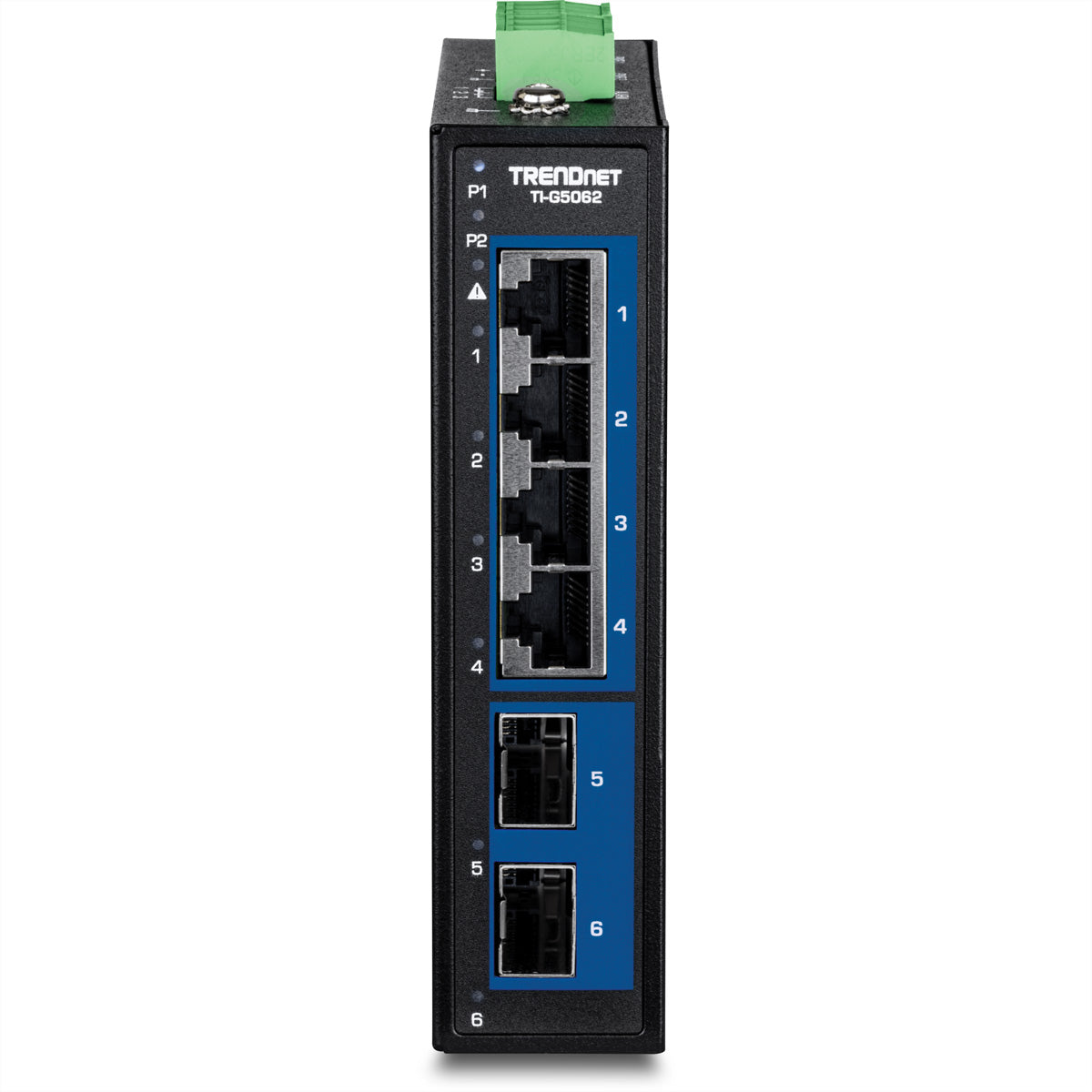 TRENDnet TI-G5062 – Unmanaged Switch – 4× 2,5G, 2× SFP+, Hutschiene