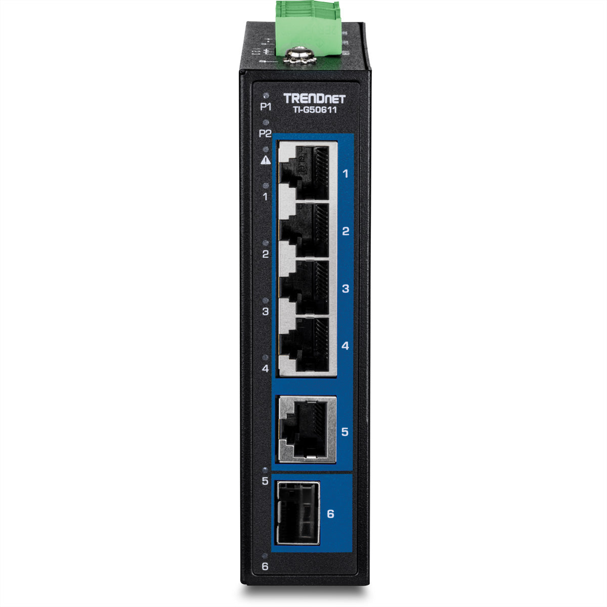 TRENDnet TI-G50611 – Unmanaged Switch – 4× 2,5G, 1× 10G, 1× SFP+, DIN-Rail