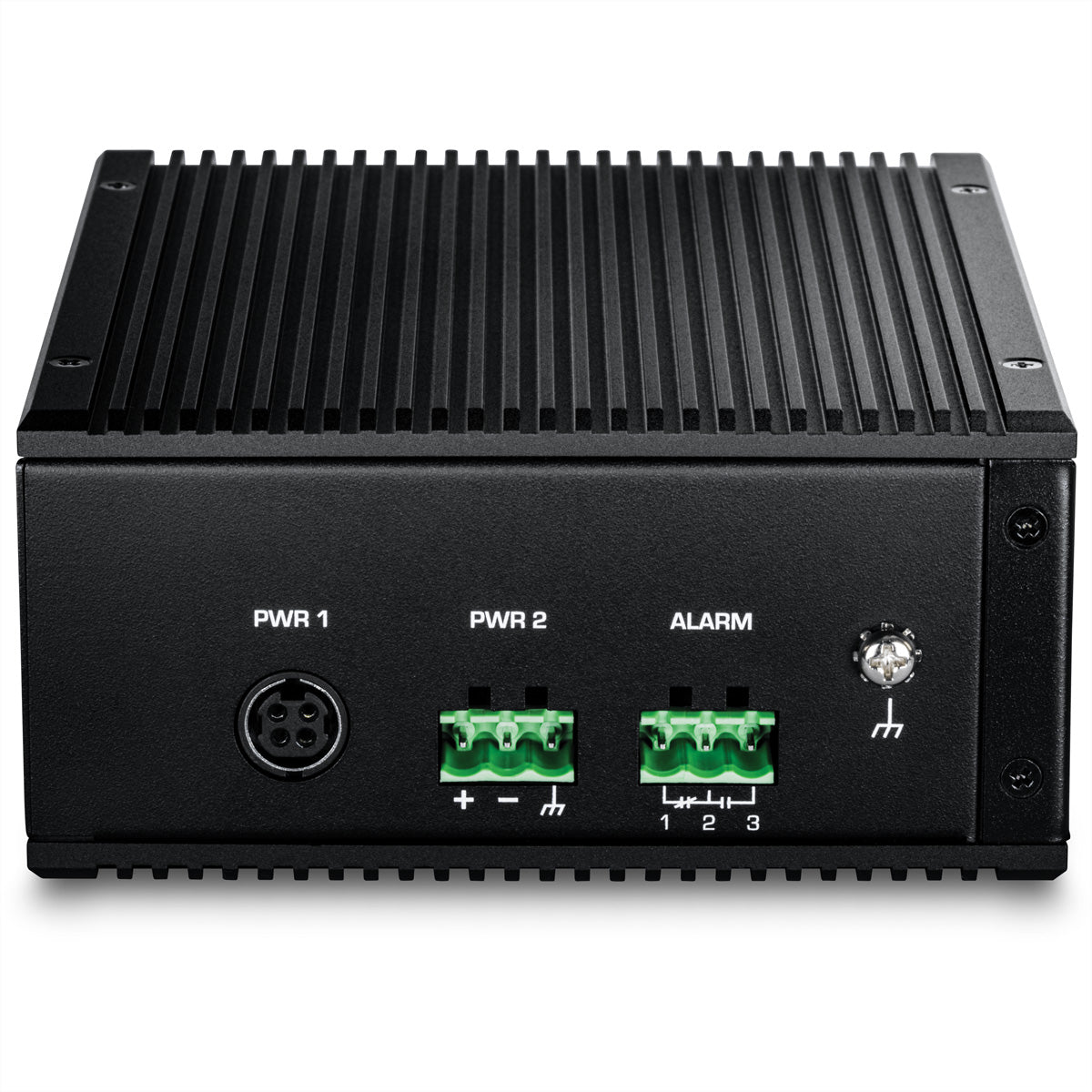 TRENDnet TI-BG50611 – Unmanaged Switch – 4× 2,5G, 1× 10G, 1× SFP+, PoE++, PoE-Budget 240 W, DIN-Rail