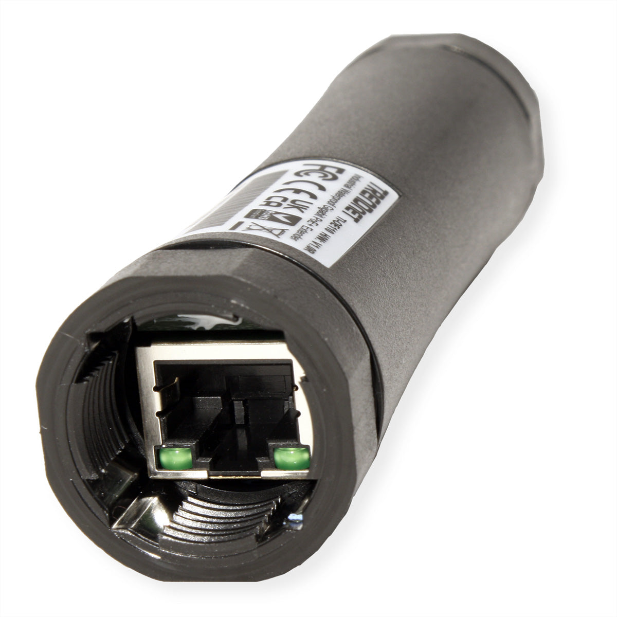 TRENDnet TI-OE110 PoE-Extender – 10/100/1000 Mbit/s, 2× RJ-45, PoE+ (IEEE 802.3at), IP67, -40 bis 75 °C