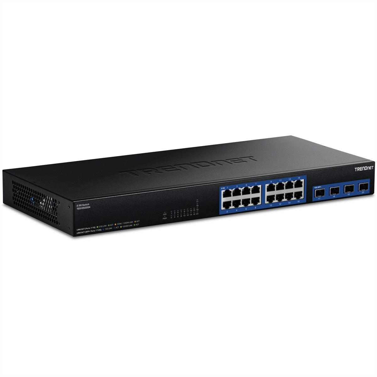 TRENDnet TEG-S50204 – Switch – 16×2.5G, 4×SFP+, 1U