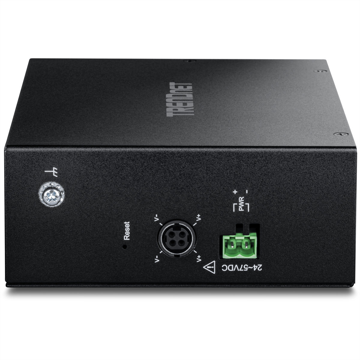 TRENDnet TI-PG743Bi – Managed L2 Switch – 5× 1G, 2× SFP, PoE+ 4×, PoE-Budget 120 W, DIN-Schiene