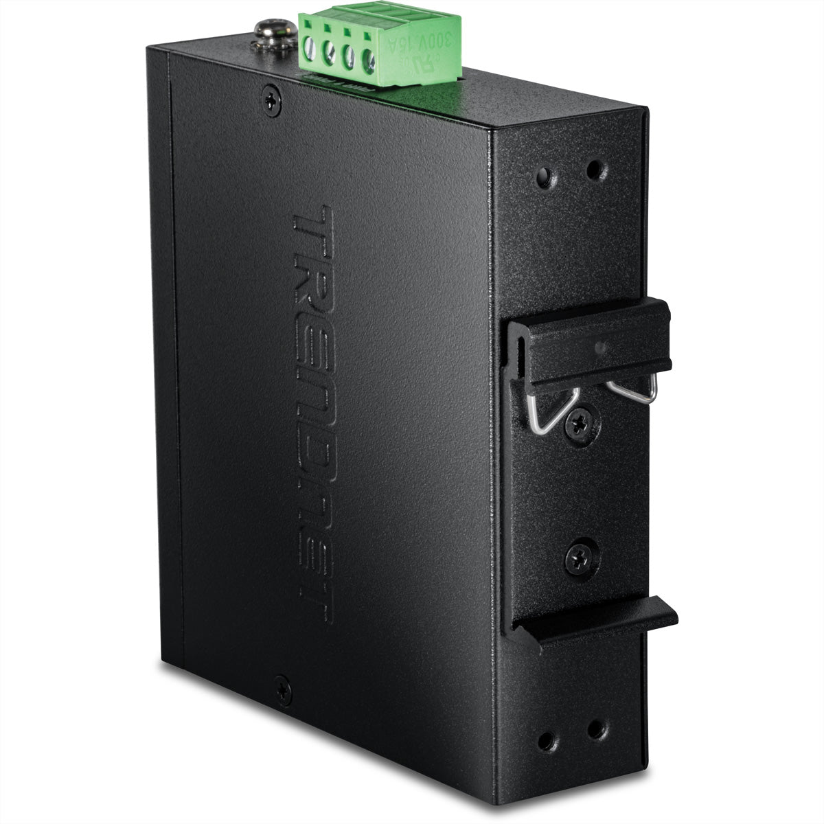 TRENDnet TI-SG704 PoE-Splitter – 10 Gbit/s, PoE++ (IEEE 802.3bt), 1× PoE, 2 Ports, Hutschiene, IP50, Schwarz