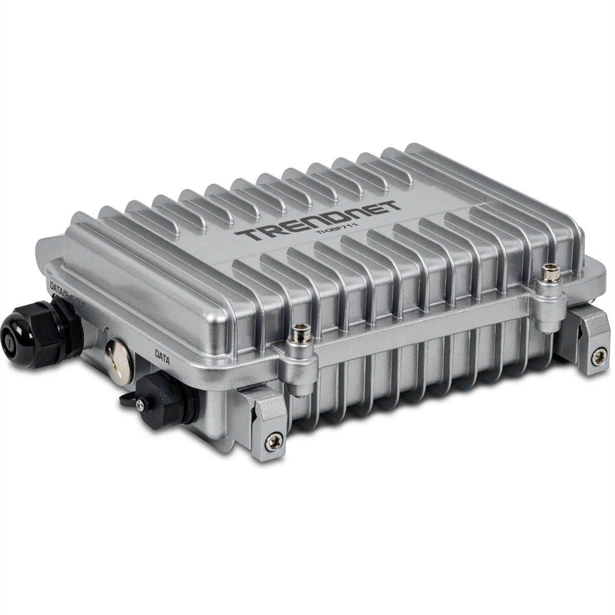 TRENDnet TI-OBF711 – Medienkonverter (Outdoor) – 1× 10G SFP+, 1× 10G RJ-45 PoE++ (95 W), IP67, −40 bis 75 °C