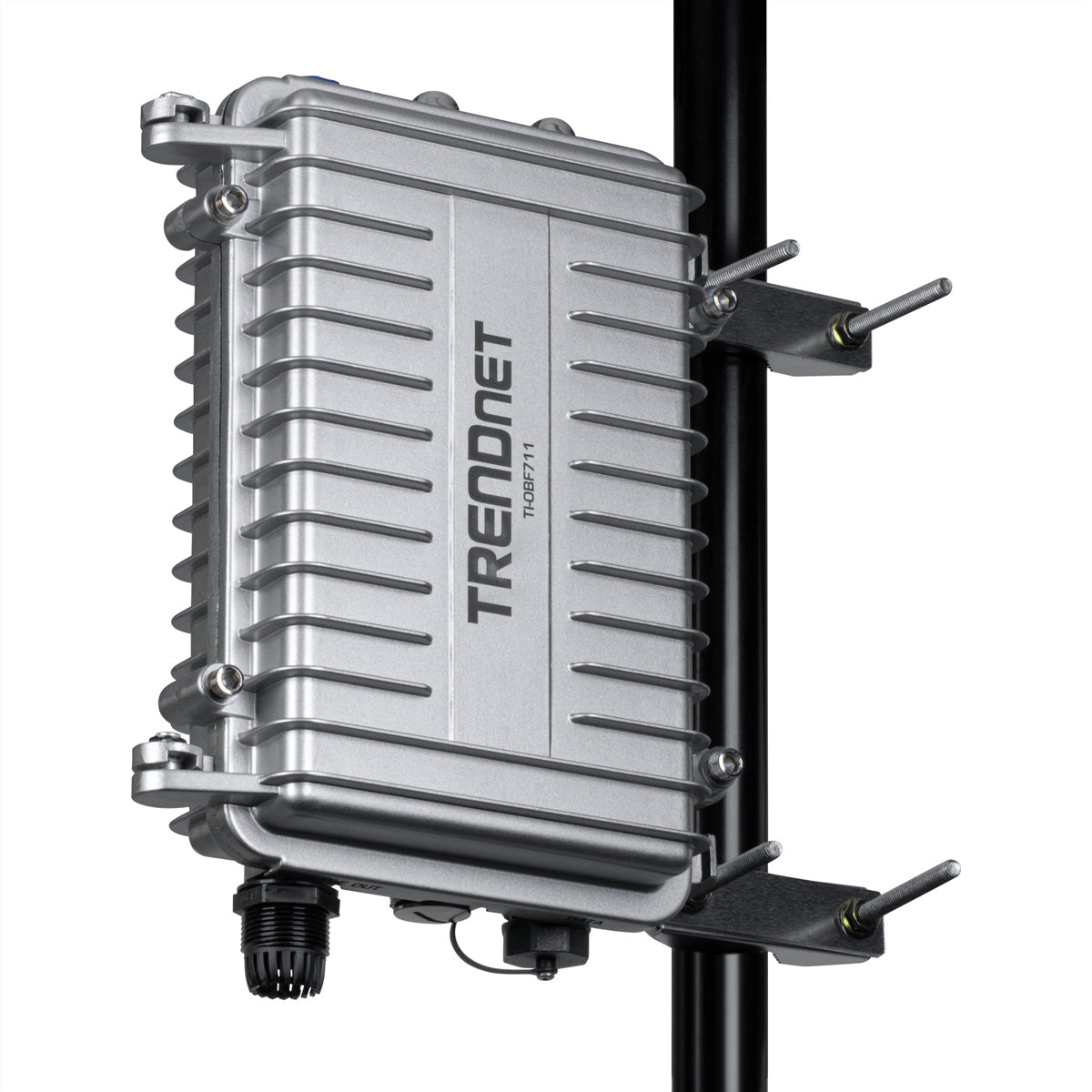 TRENDnet TI-OBF711 – Medienkonverter (Outdoor) – 1× 10G SFP+, 1× 10G RJ-45 PoE++ (95 W), IP67, −40 bis 75 °C