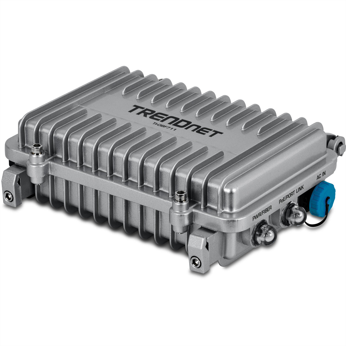 TRENDnet TI-OBF711 – Medienkonverter (Outdoor) – 1× 10G SFP+, 1× 10G RJ-45 PoE++ (95 W), IP67, −40 bis 75 °C