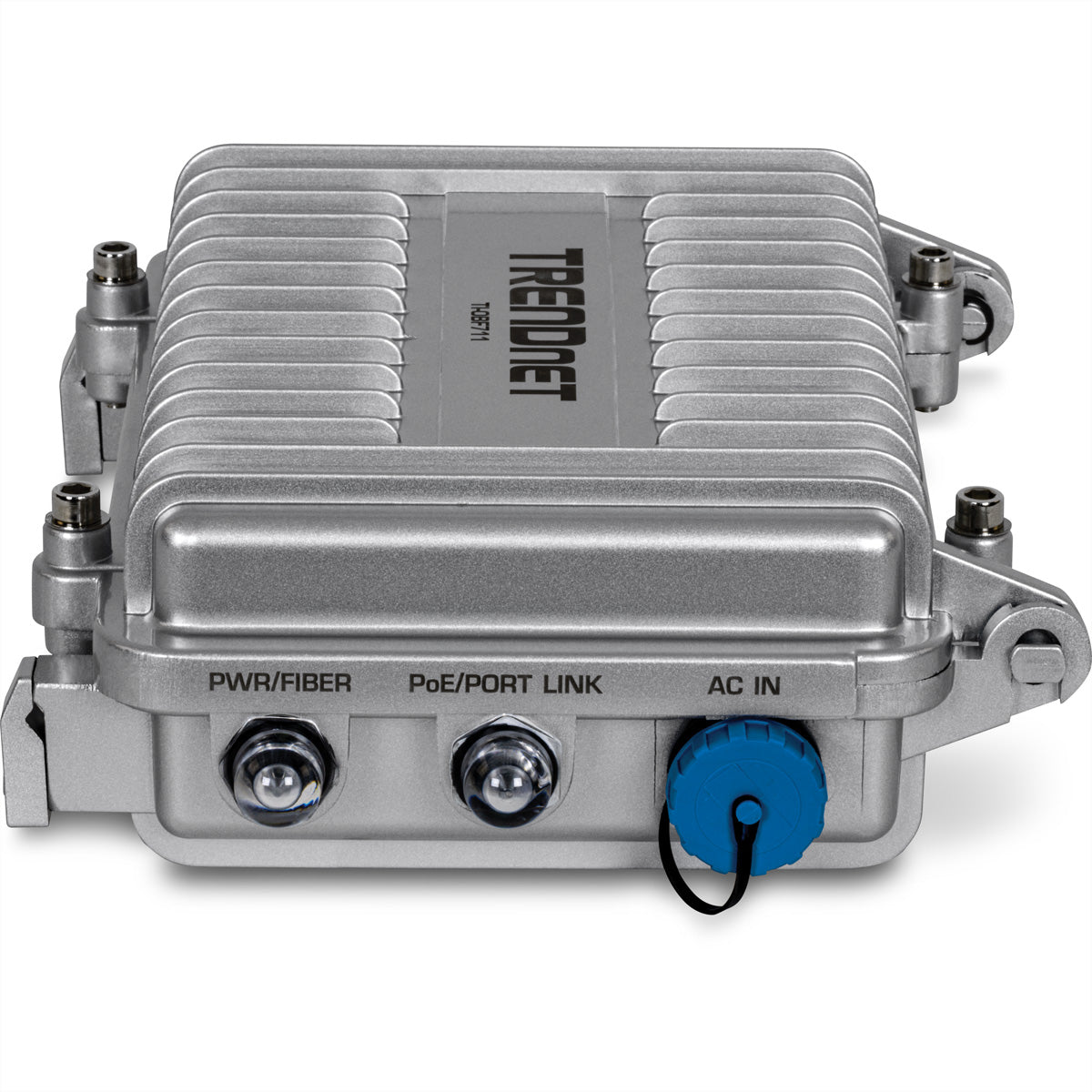 TRENDnet TI-OBF711 – Medienkonverter (Outdoor) – 1× 10G SFP+, 1× 10G RJ-45 PoE++ (95 W), IP67, −40 bis 75 °C