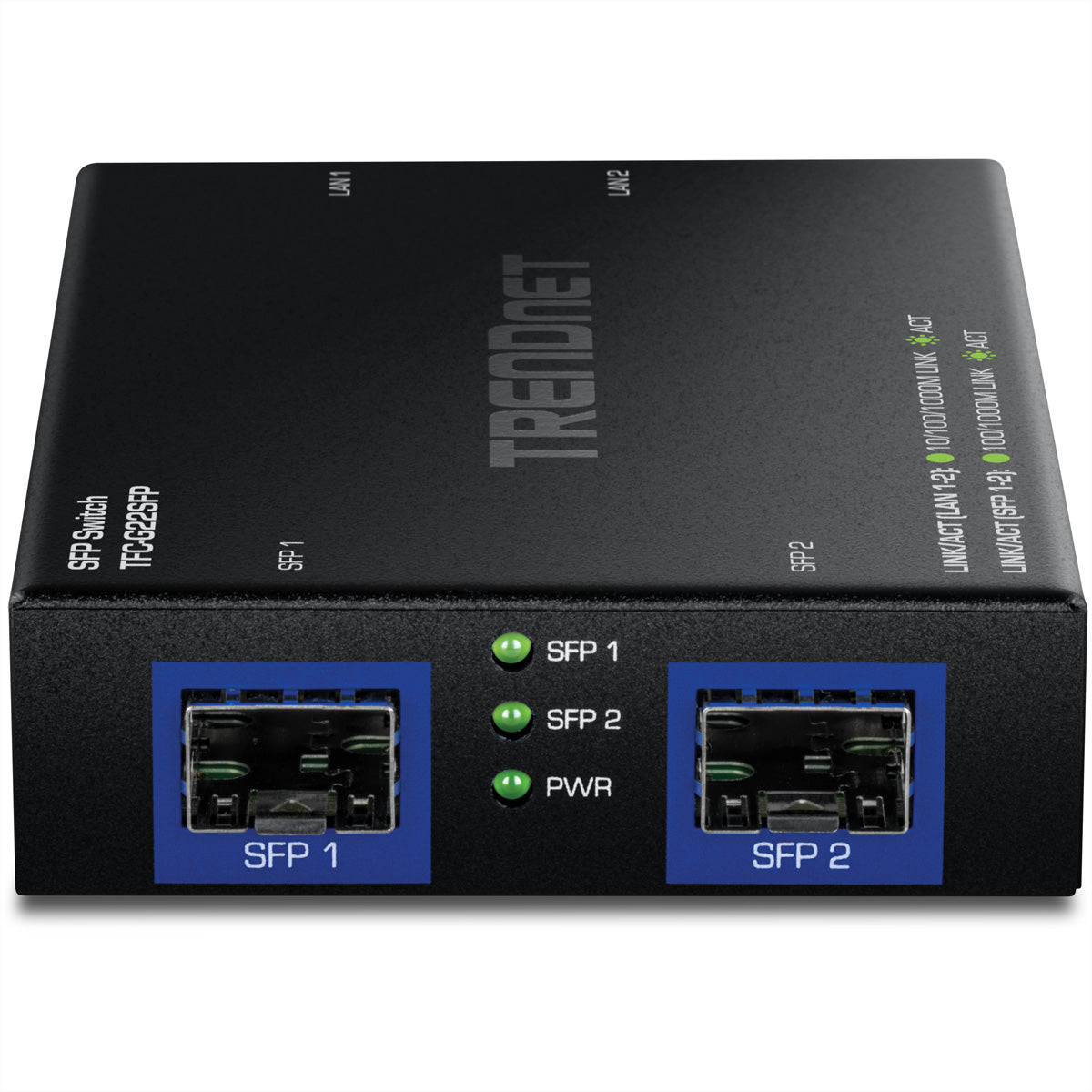 TRENDnet TFC-G22SFP – Unmanaged Switch – 2× 1G, 2× SFP