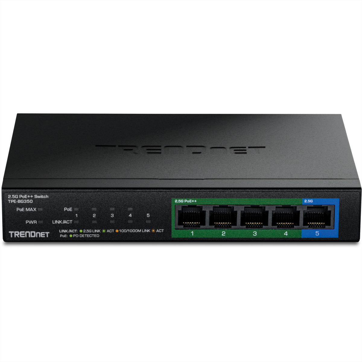 TRENDnet TPE-BG350 – Managed Switch – 5×2,5G, PoE++ 135 W