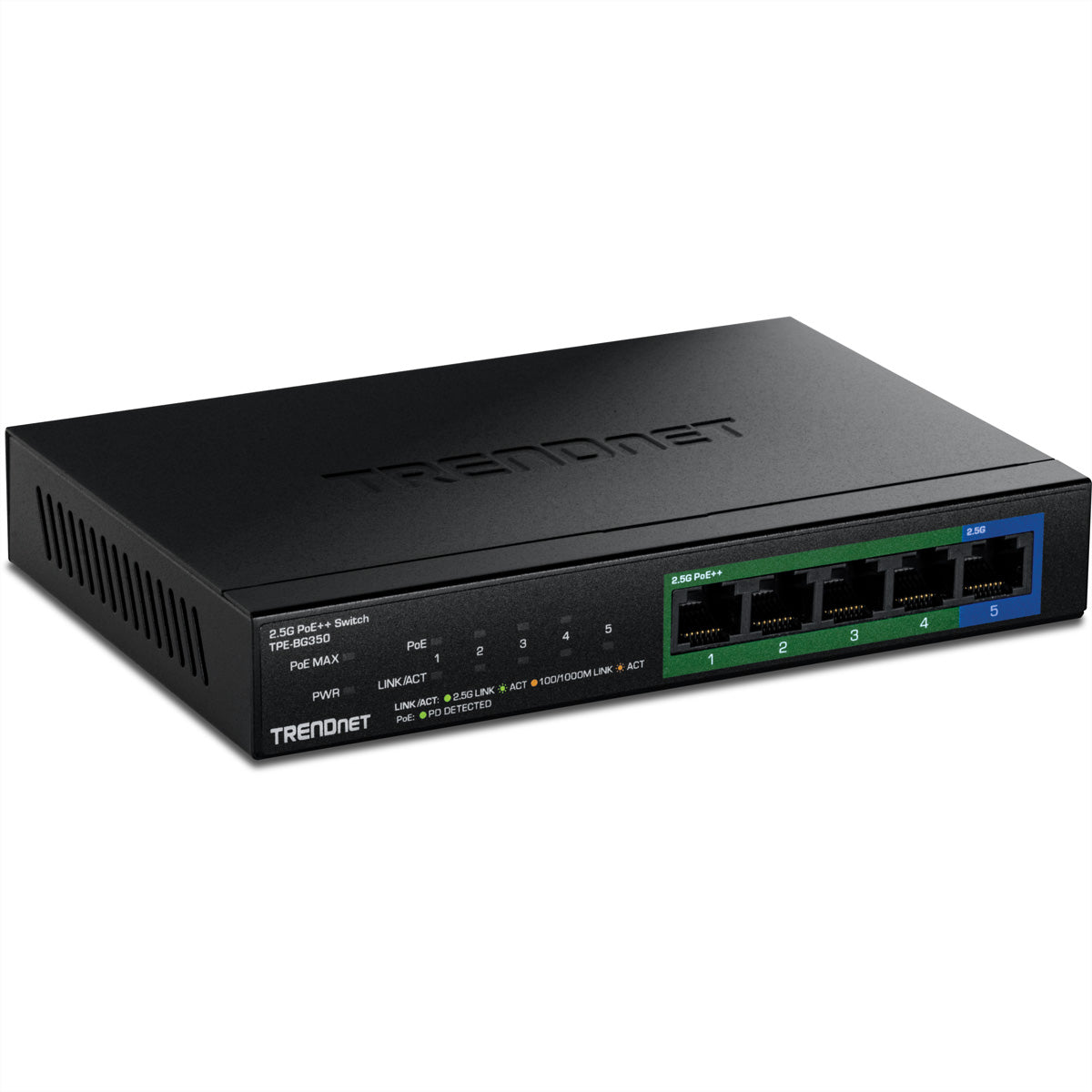 TRENDnet TPE-BG350 – Managed Switch – 5×2,5G, PoE++ 135 W