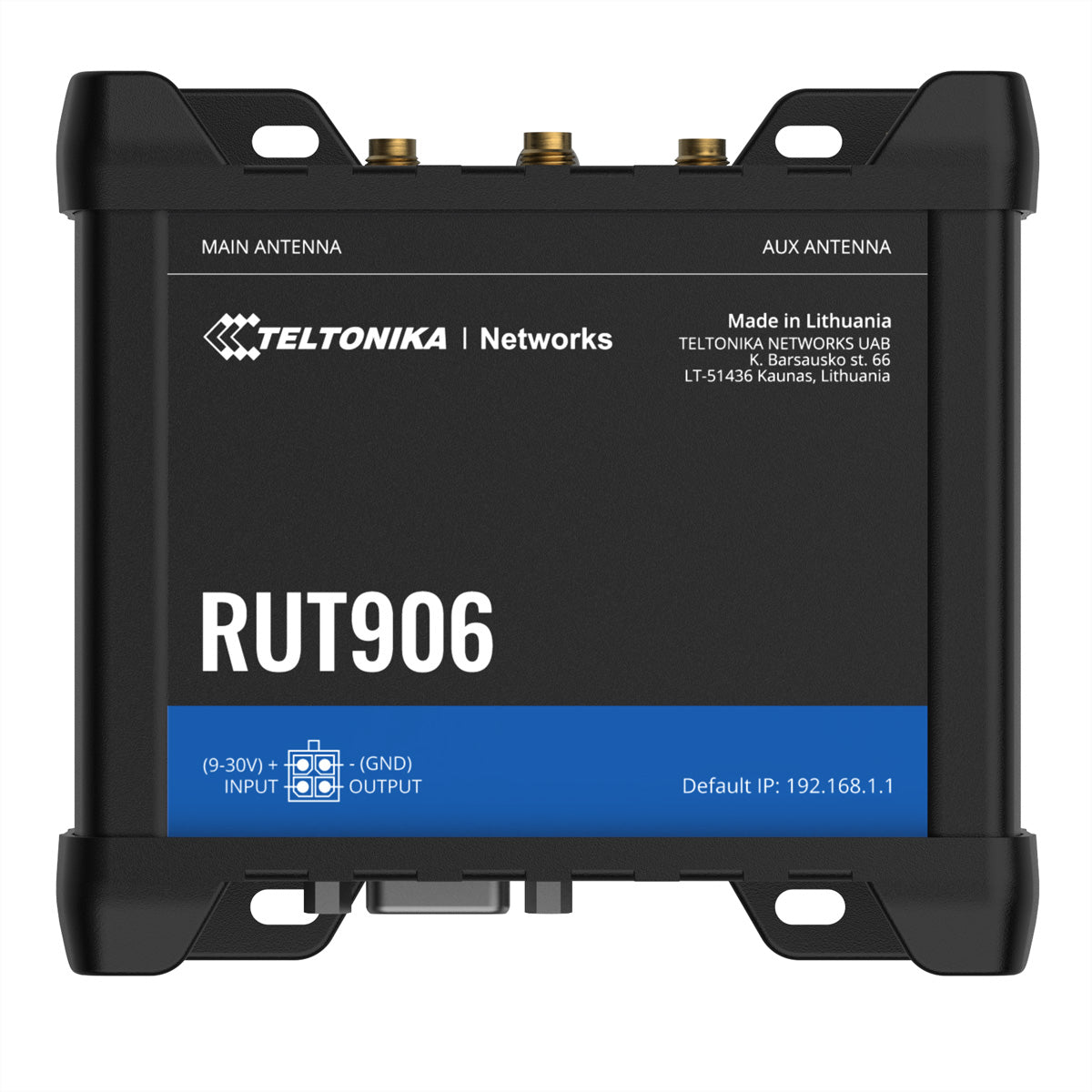 Teltonika RUT906 – VPN-Router – 4×10/100 Mbit/s, Backup-WAN, OpenVPN/IPsec/WireGuard