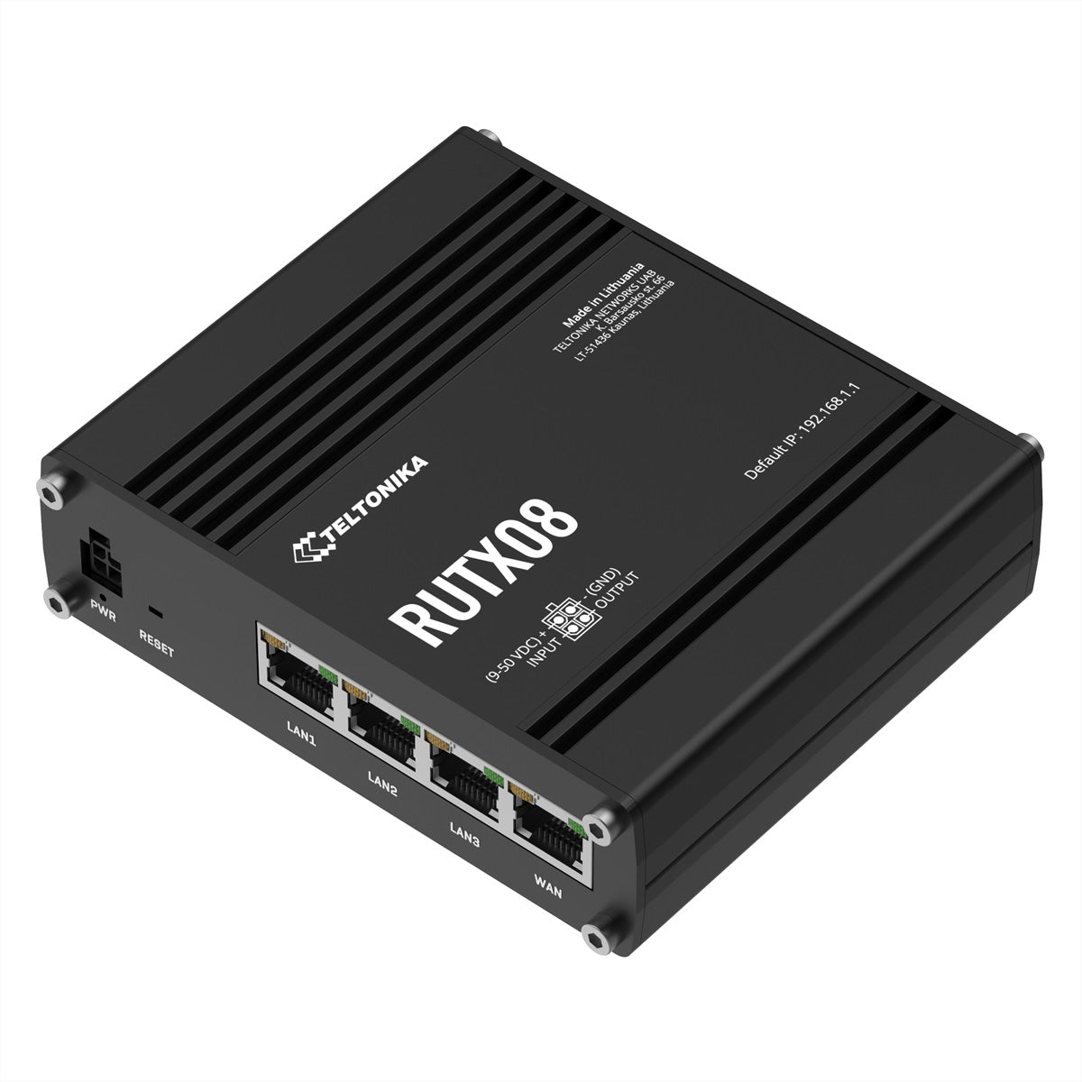 Teltonika RUTX08 VPN-Router – Ethernet-WAN, 4× 1G, USB 2.0