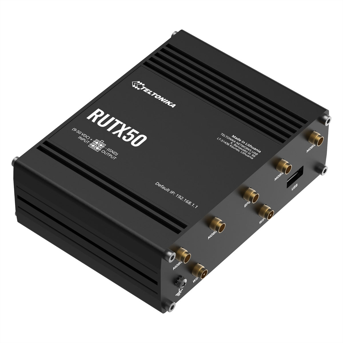Teltonika RUTX50 – VPN-Router – 5×GbE, Dual-SIM (Auto-Failover), 5G