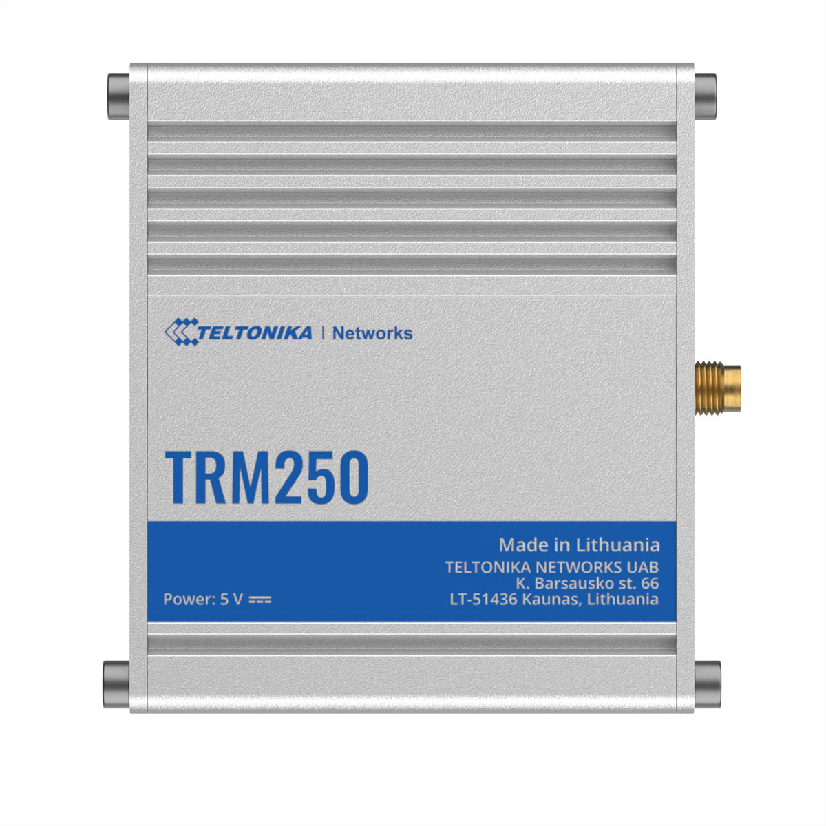 Teltonika TRM250 – Modem – LTE Cat‑M1, NB‑IoT, EGPRS, Micro‑USB, Silber