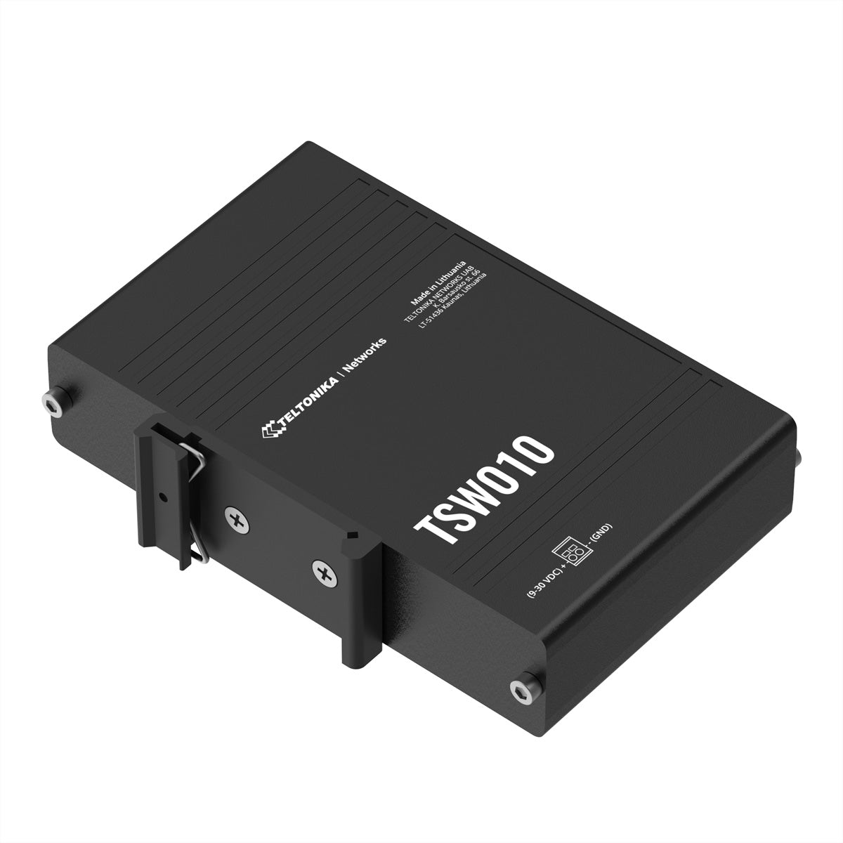 Teltonika TSW010 – Switch – 5× 10/100 Mbit/s, Passive PoE, DIN-Schiene