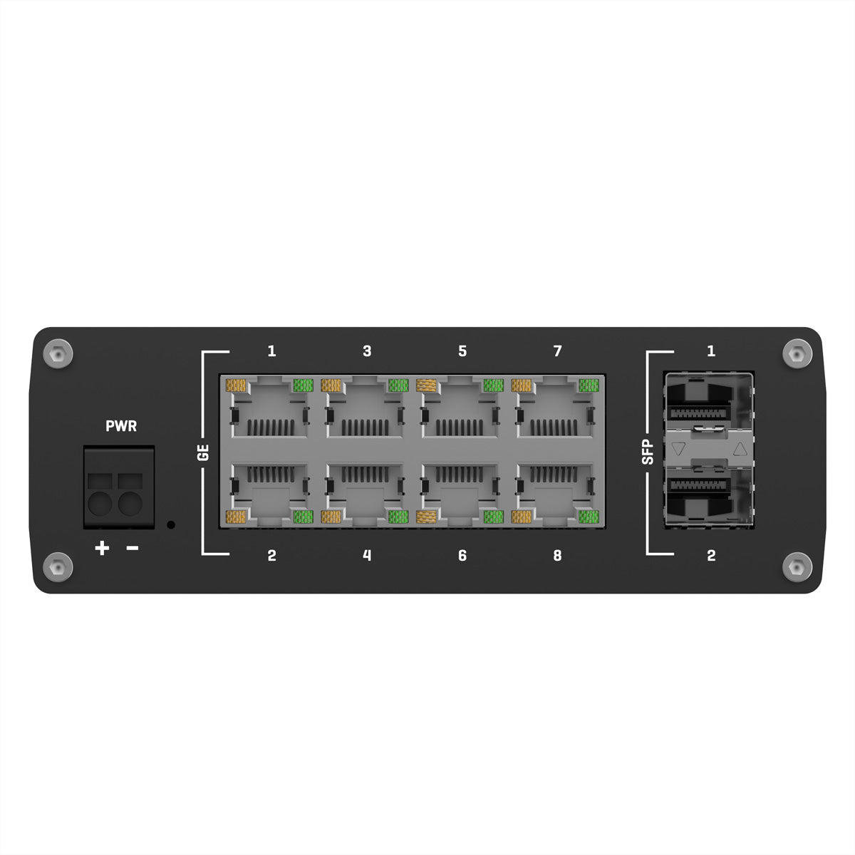 Teltonika TSW210 – Unmanaged Switch – 8× 1G, 2× SFP, Desktop