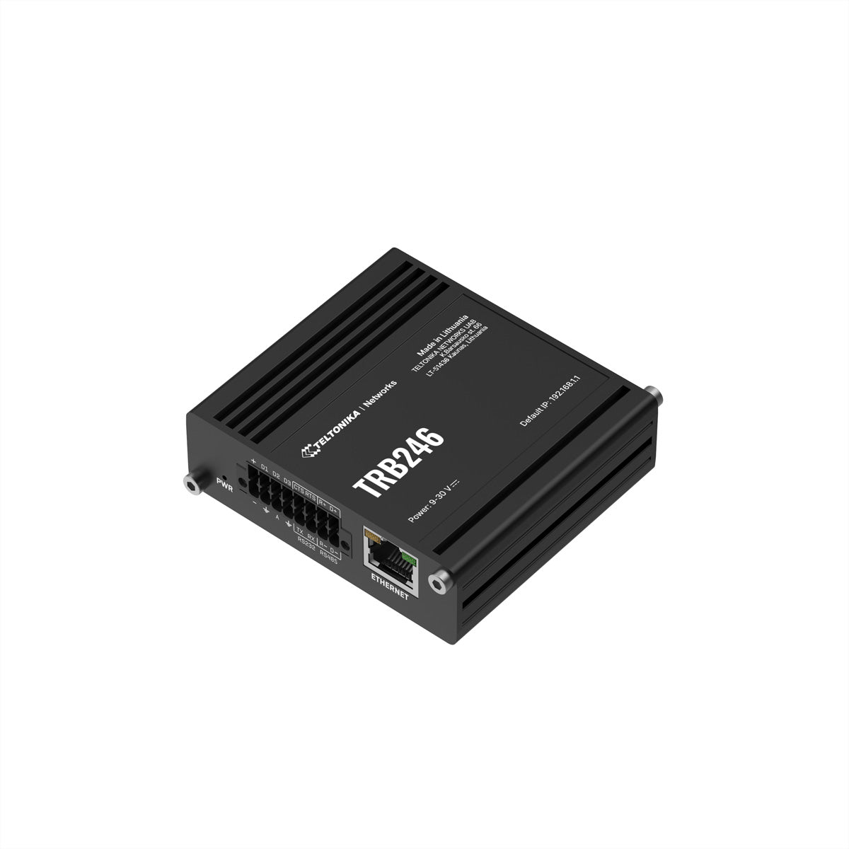 Teltonika Gateway TRB246 – 4G-LTE, Dual-SIM – 1× RJ-45 (10/100), RS-232/RS-485, RMS