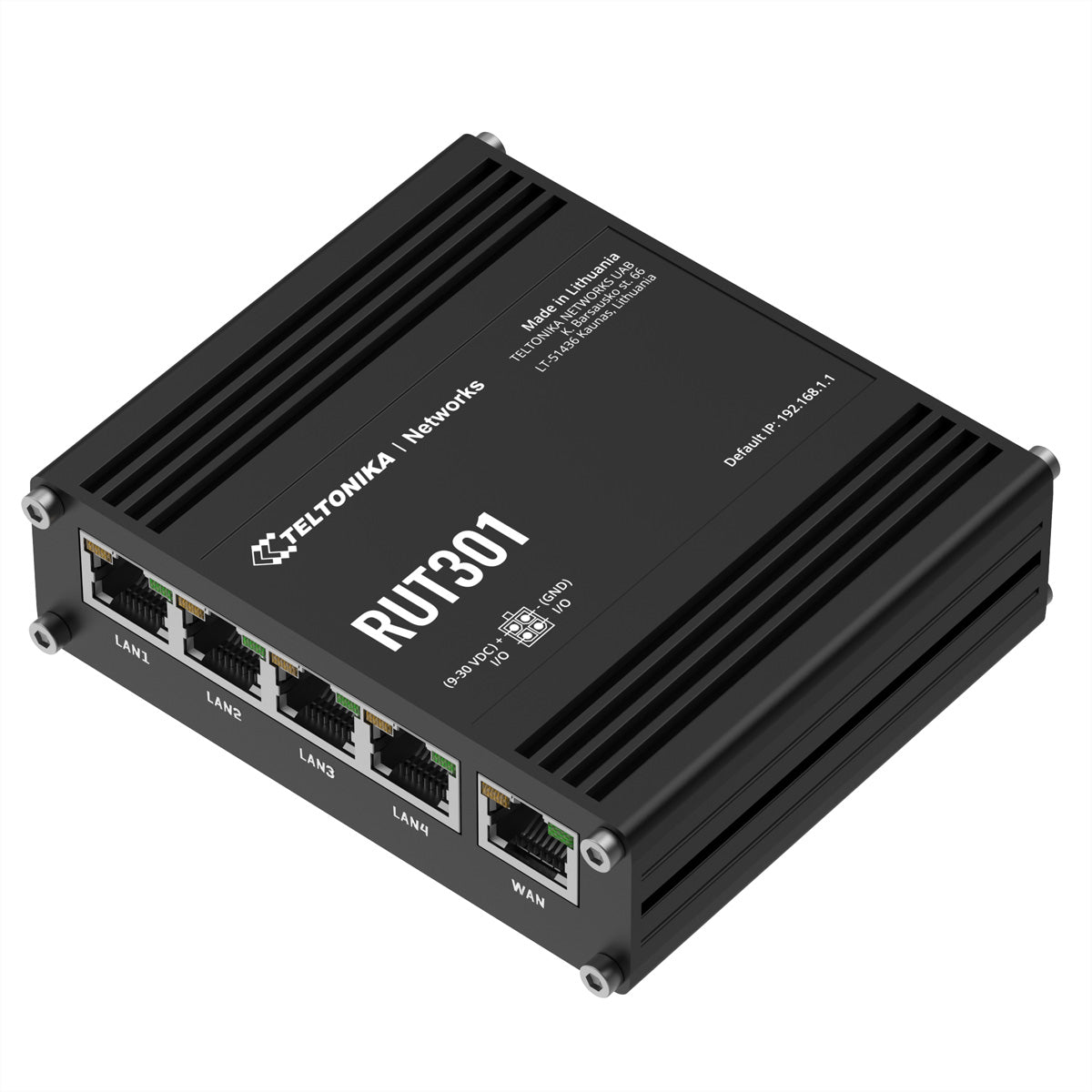 Teltonika RUT301 VPN-Router – Ethernet-WAN, 5× 10/100 Mbit/s, 1× USB 2.0