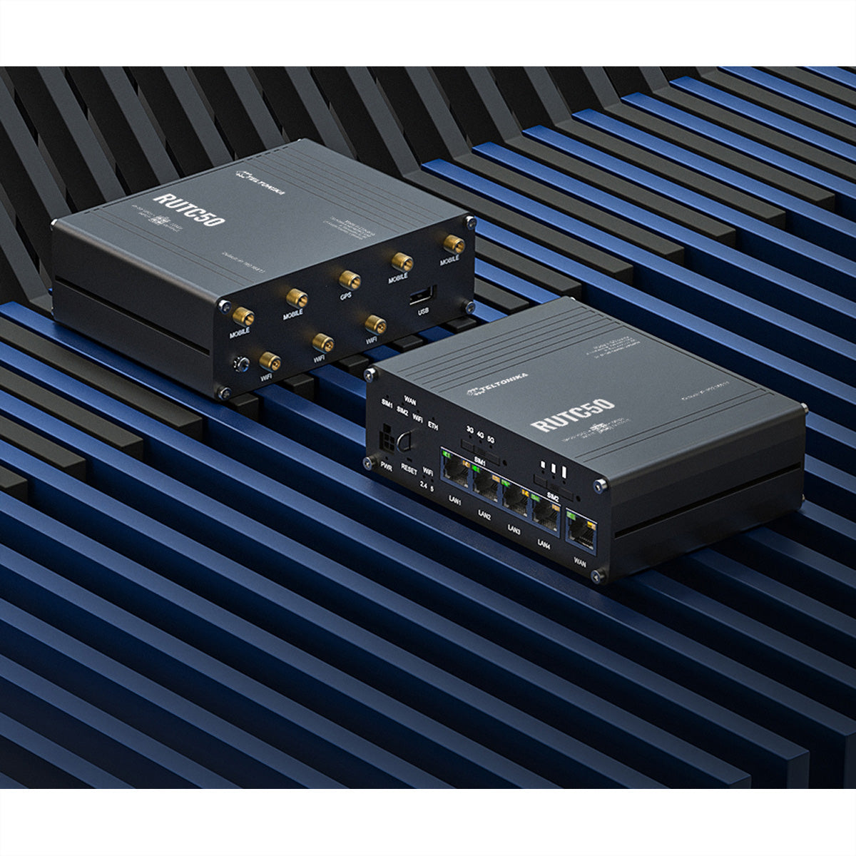 Teltonika RUTC50 – LTE/5G-Router, 5G, Wi-Fi 6, Dual-Band (2,4/5 GHz), 5x RJ-45