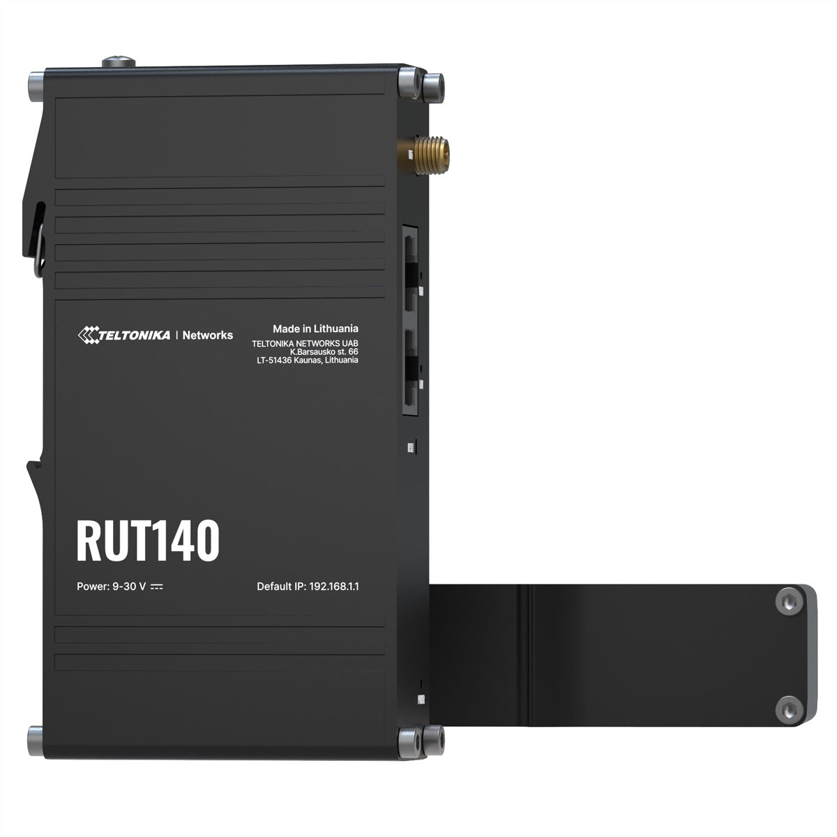 Teltonika RUT140 VPN-Router – Ethernet-WAN, 2× 10/100 Mbit/s, Wi-Fi 4 (802.11n), DIN-Schiene