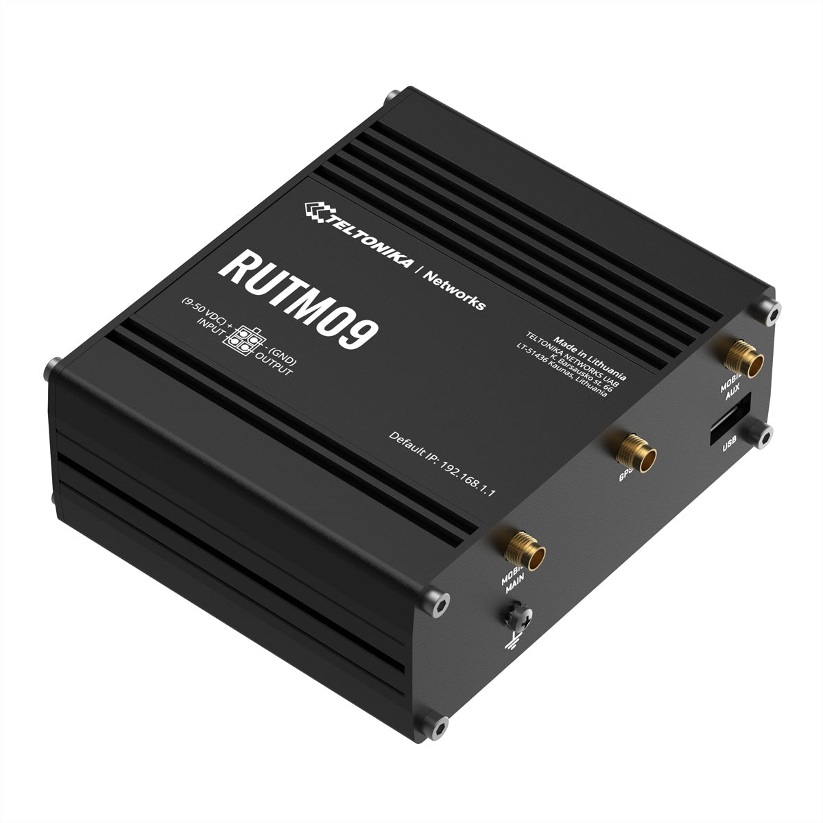 Teltonika RUTM09 – VPN-Router – 4×GbE LAN, 1×GbE WAN, 4G LTE (Kat 6), Dual-SIM