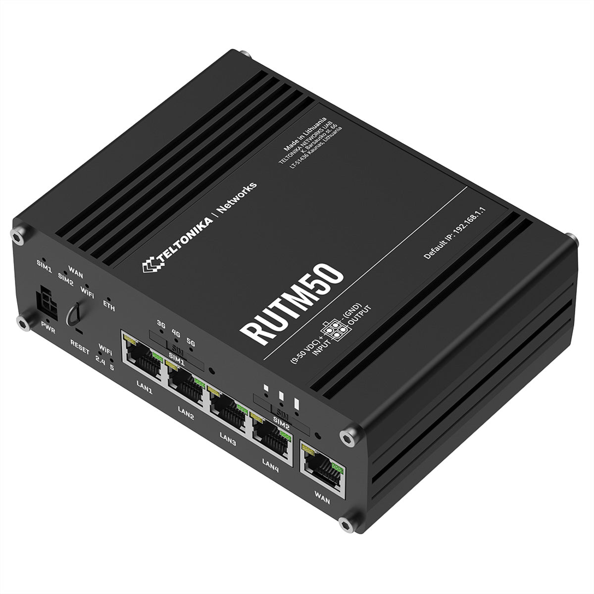Teltonika RUTM50 – WLAN-Router – Wi-Fi 5 Dual-Band (2,4/5 GHz), 867 Mbit/s