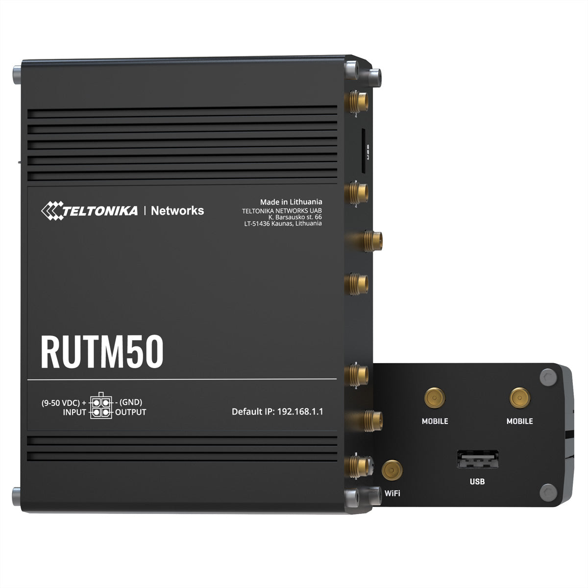 Teltonika RUTM50 – WLAN-Router – Wi-Fi 5 Dual-Band (2,4/5 GHz), 867 Mbit/s