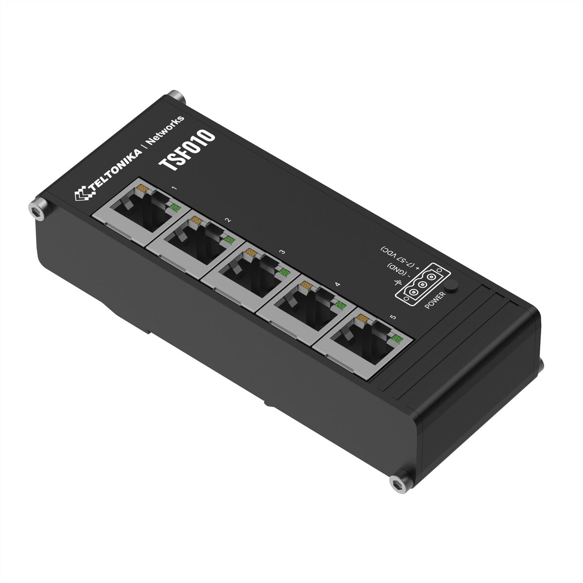 Teltonika TSF010 – Unmanaged Switch – 5× 10/100, DIN-Schiene