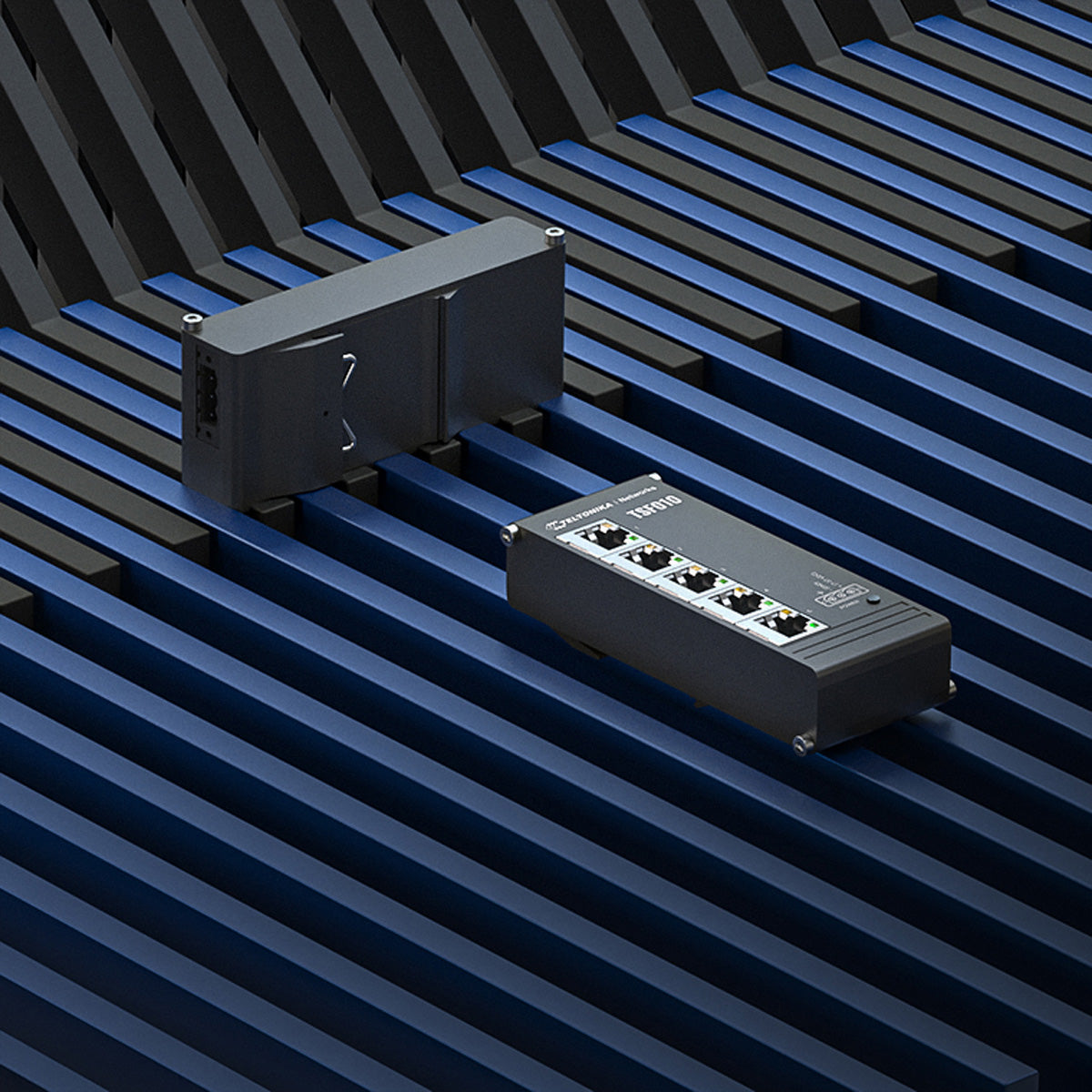 Teltonika TSF010 – Unmanaged Switch – 5× 10/100, DIN-Schiene