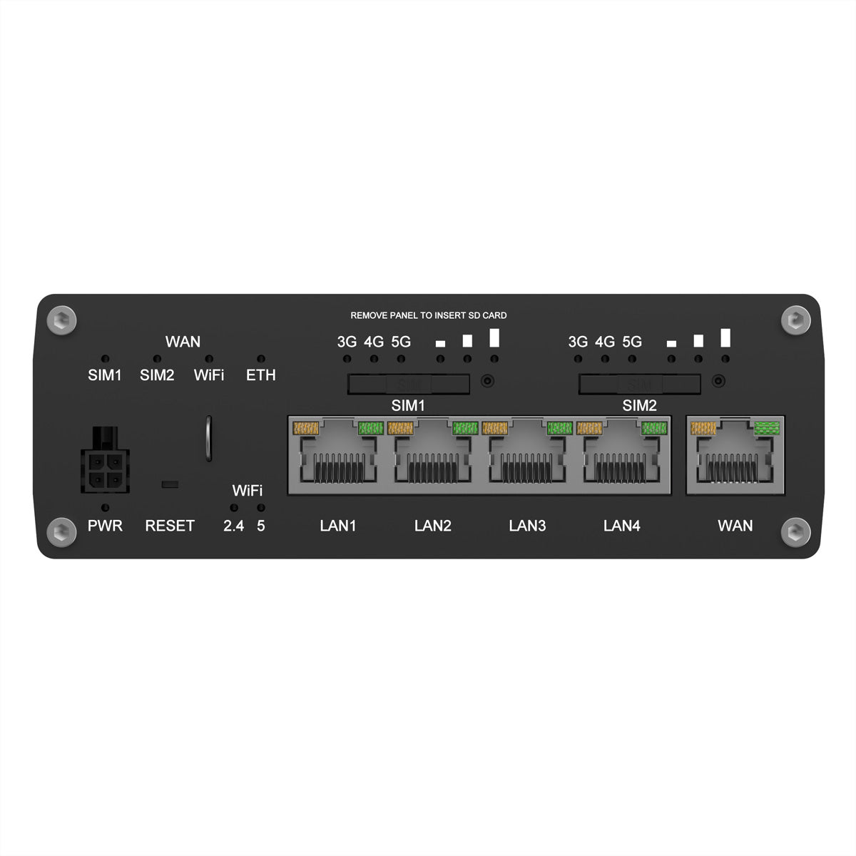 Teltonika RUTM52 5G Router – Wi‑Fi 5 (802.11ac), Dual‑Band (2,4/5 GHz), 5× Gigabit, Dual‑SIM, PoE