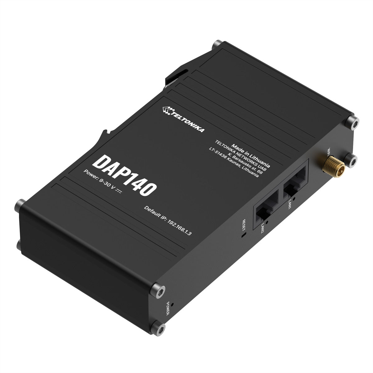 Teltonika DAP140 – Access Point – Wi‑Fi 4 (2,4 GHz), 300 Mbit/s, PoE, Wandmontage