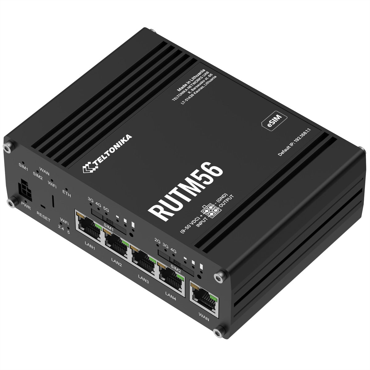 Teltonika RUTM56 – WLAN-Router – Wi-Fi 5 Dual-Band (2,4/5 GHz), 867 Mbit/s