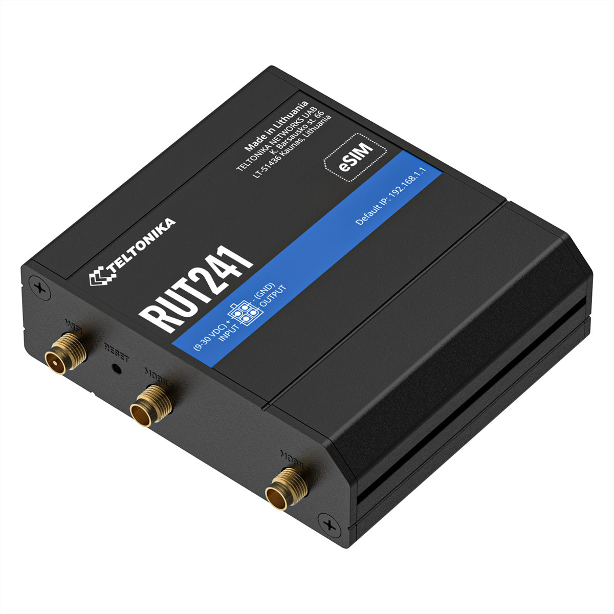 Teltonika RUT241 VPN-Router – LTE (Kat 4), Wi-Fi 4, 1× 10/100 Mbit/s RJ-45