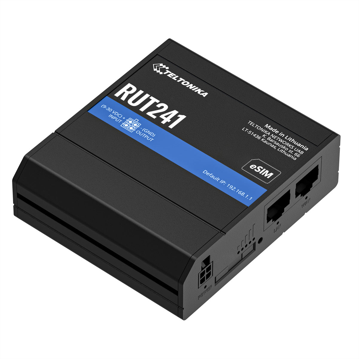 Teltonika RUT241 VPN-Router – LTE (Kat 4), Wi-Fi 4, 1× 10/100 Mbit/s RJ-45