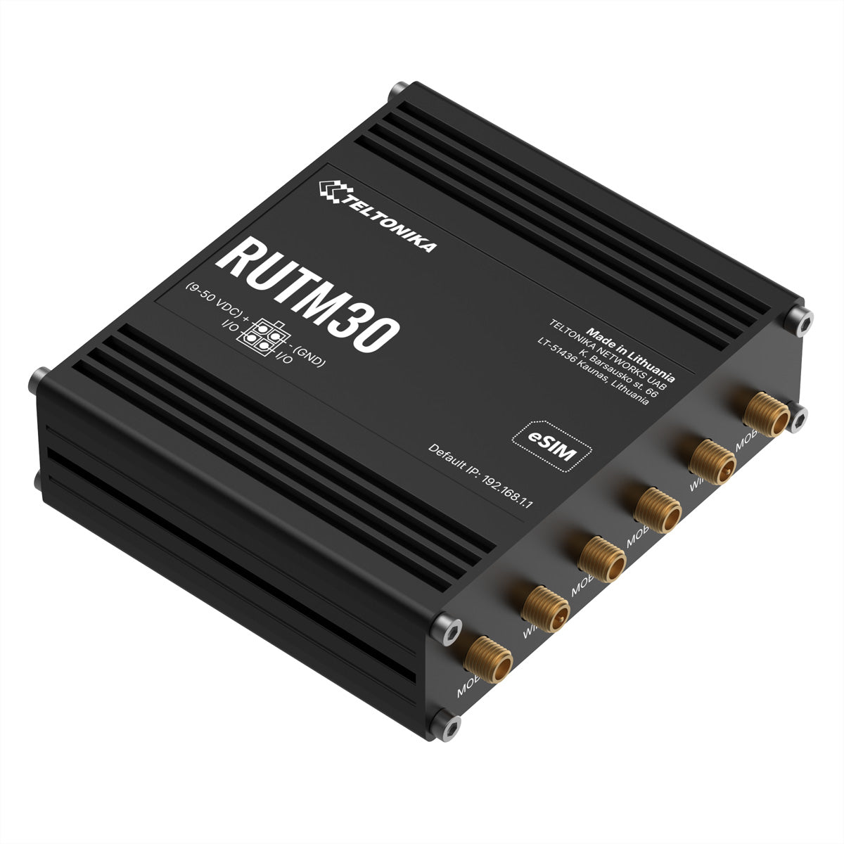 Teltonika RUTM30 – WLAN-Router – Wi‑Fi 5 Dual‑Band (2,4/5 GHz), 900 Mbit/s