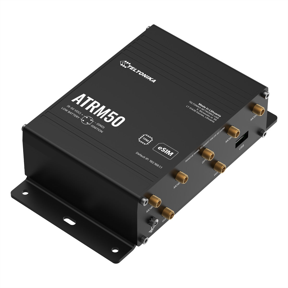 Teltonika ATRM50 – VPN-Router – 4×GbE, 5G, 3,4 Gbit/s, Dual-SIM & eSIM, Backup-WAN